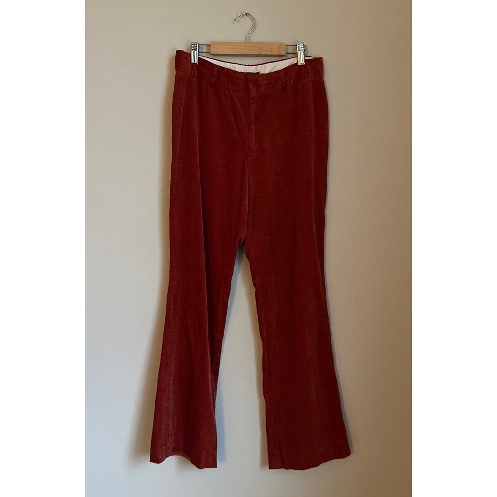 VINTAGE BANANA REPUBLIC Women's Rust Corduroy Boot Cut Mid Rise Trouse Size 6
